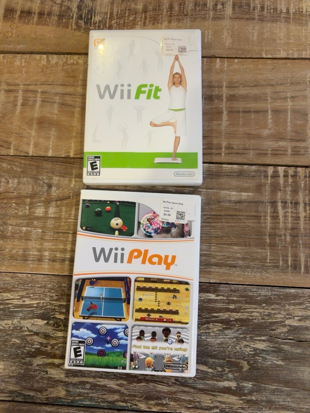 Wii Fit + Wii Play Nintendo Wii 2 Game Bundle Tested Working
